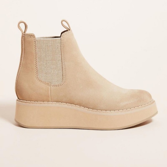 Dolce Vita Arlete Chelsea Pull-on Boots in Mushroom Suede Size 7.5 - Picture 3 of 6